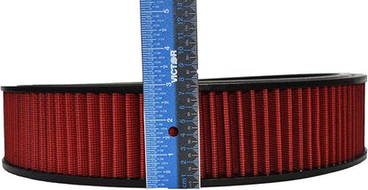 A-Team Performance 14x3 Air Filter Element - Washable & Reusable High Flow Filter - Compatible with GM, Ford & Mopar Oldsmobile & Pontiac