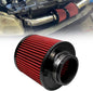 RYANSTAR RACING 76mm 3" High Flow Round Tapered Cone Cool Air Filter Cleaner with Top Filter Design Short 163mm tall