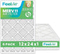 12x24x1 Air Filter – 6 Pack, MERV 11 Pleated HVAC & Furnace Filter, Electrostatic Mechanical Filtration (Actual Size 11.50 x 23.50 x 0.75)