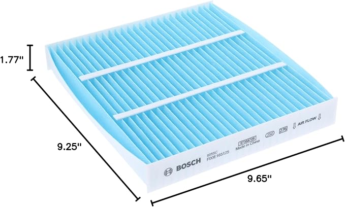 BOSCH 6055C HEPA Cabin Air Filter - Compatible with Select Lexus ES, GS, GX, IS, LS, RX; Subaru Legacy, Outback; Toyota 4Runner, Camry, Corolla, Highlander, Prius, RAV4, Sequoia, Sienna, Tundra + More