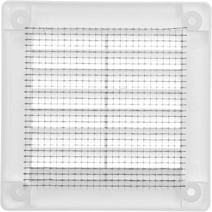 Vent Systems 3" x 3" (Opening Dimensions) Black Plastic Soffit Vent Cover - Durable Flat Square Air Vent Grille with Mesh Screen - Weather Resistant Ventilation Grill Wall & Ceiling Indoor & Outdoor