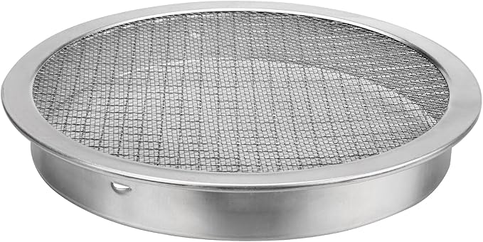 6" Rain Water Barrel Screen Filter - Rain Berral Vent Aluminum Mesh Cover for Rainwater Collection System, Keep Mosquitos and Debris Out of Rain Water Drum