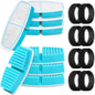 Pet Fountain Filter Replacement: 16 Pet Water Fountain Filters for FOFNON Cat Water Fountains - 4 Months Set of Cat Fountains Filter - Including 8 Pieces of Filters + 8 Pieces Sponges