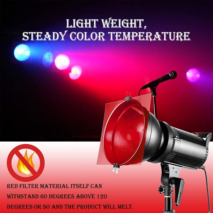 14 Pack Color Correction Light Gel Filter Sheet Colored Overlays Transparency Film Plastic Sheets for Halloween Led Light, or Outdoor Landscape, 11.7 by 8.3 Inches, 7 Colors