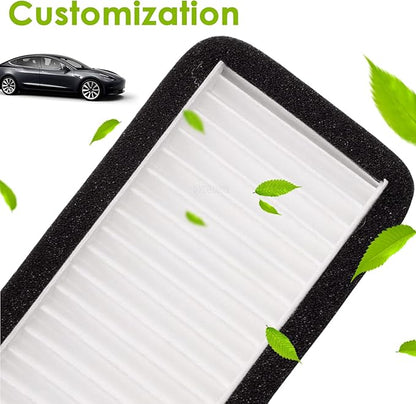 Air Intake HEPA Filter Air Intake Grille Cover Compatible with Tesla Model 3 2020 2019 2018 Air Inlet Vent Accessories A/C Internal Filter Protection Interior Replacement External