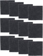Glad Charcoal Filters for Compost Bins, Odor Absorbing Carbon Replacement Pads for Kitchen Waste, 2 Year Supply, 2.56-inch Squares, 12 Count