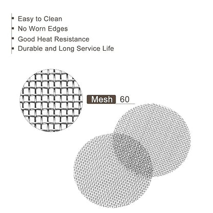 MECCANIXITY Pipe Screen Stainless Steel Screens, 13/16 Inch (20mm) Diameter for Pipe Filter, Pack of 100