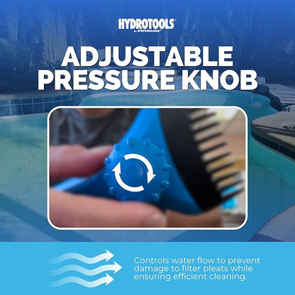 SWIMLINE HYDROTOOLS Cartridge Filter Cleaner Tool | 10-Nozzle Jet Spray Head | Adjustable Pressure & Toggle On/Off | Quick Connect Garden Hose Adapter | For Pool & Spa Filters | ¾-Inch Hose Compatible
