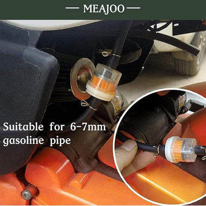 6PCS 1/4" 6mm-7mm Gas Inline Fuel Filter, with magnet, Fit for ATV Scooter Moped Go Kart Dirt Bikes Snowblower Motorcycle Lawnmower Taotao Small Tractors Snowmobiles Garden Tillers Generators