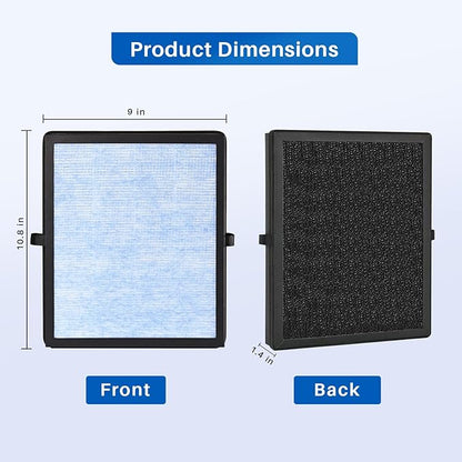 3 Pack MK04 Air Filter Replacement for Aroeve MK04 MG04JH Air Purifier, 4-in-1 Aroeve Air Purifier Filter Replacement for Bedroom Office, Compared to Part MK04LX