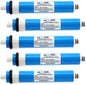 APPLIED MEMBRANES INC. 75 GPD Reverse Osmosis Membrane | RO Membrane Water Filter Replacement for Reverse Osmosis Water Filtration System | 1.8" x 12" Universal Compatibility, Pack of 5