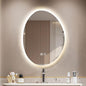 JSLJDM 700 X900 mm Illuminated Backlit LED Bathroom Mirror, Wall Mounted Multifunction Bathroom Vanity Mirror with Lights and Demister Pad, Energy-Saving Illuminated Smart Mirror