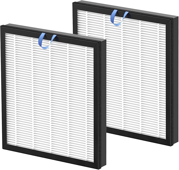 2 Pack Vital 100S Replacement Filter for LEVOIT Vital 100S Air Purifier, 3-in-1 Vital 100s Hepa Filter and High-Efficiency Activated Carbon Filters, Replace Part #Vital 100S-RF, White