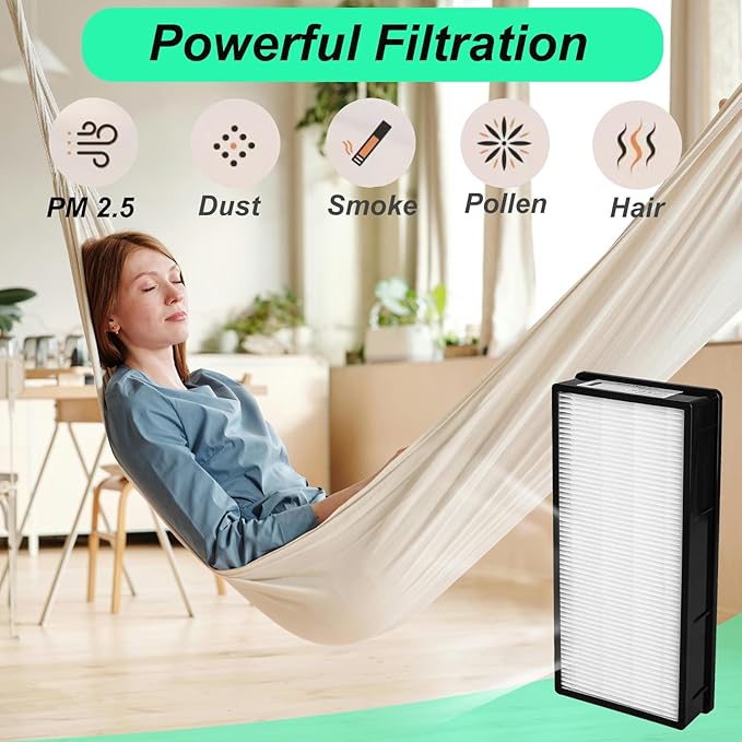 1183900 Replacement Filter(2+4 Set）Compatible with Whirlpool APT30010M APT40010R APT42010M APT50010M APMT2001M, Part 1183900, Part 817500