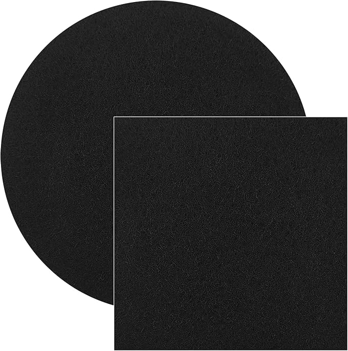 6.7inch & 5inch Charcoal Filters for Kitchen Compost Bucket, Compost Filter for Countertop Bin,Compost Pail Replacement Activated Carbon Charcoal Filters, Round& Rectangle