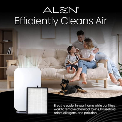 Alen 45i & Flex Replacement Air Filter, Fresh, B4-Fresh Carbon H13 True HEPA Filter for BreatheSmart 45i & Flex Air Purifier - Captures Dust + Light Household Odors & Smoke