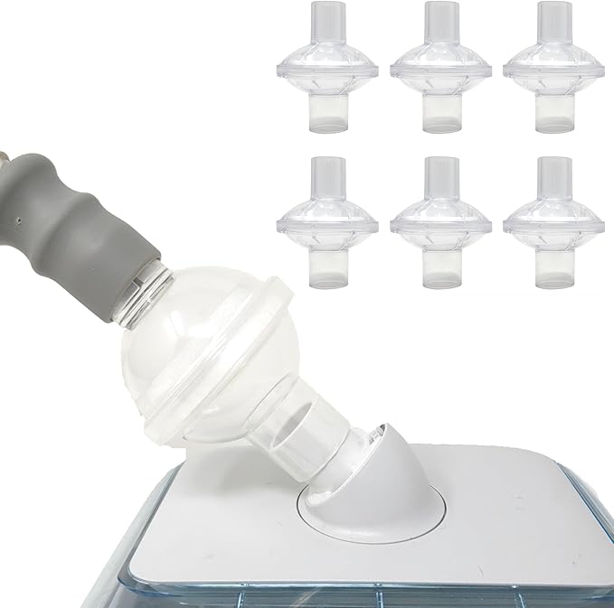 Mars Wellness Universal Fit CPAP Inline Filter for CPAP Machines - Compatible with Resmed, Dreamstation Machines - 6 Pack
