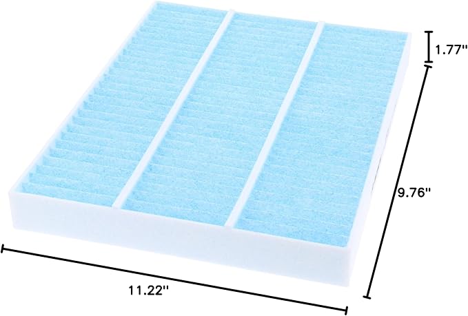 BOSCH 6035C HEPA Cabin Air Filter - Compatible with Select Audi Q7; Porsche Cayenne; Volkswagen Touareg (Pack of 3)