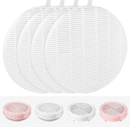4 Pack Replacement Filters Compatible with MelodySusie HPro/SProR Nail Dust Collector, Home or Nail Salons Use Reusable Refill Filters for Nail Dust Vacuum Machine