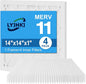 14x14x1 MERV 11 Air Filter, Quality AC/HVAC Furnace Filter，1 Reusable ABS Frame + 4 Pack Replaceable Filter Media，Breathe Fresher and Cost-effective