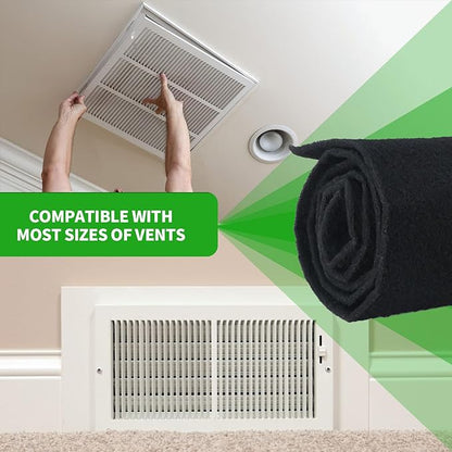 Activated Carbon Filter Carbon Air Pre Charcoal Hepa AC Vent Carbon Fabric Air Sheet for Air Purifiers (50 x 16 x 0.2)