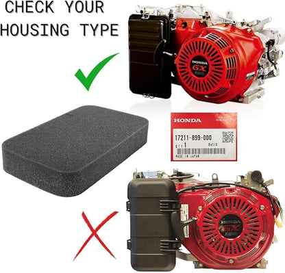 Genuine Tune Up Kit for Honda EB3000 EB3500X EB4000X EB5000X EB6500 EG4000 Generators GX240 - GX390 with Genuine Motor Oil 17211-899-000 Air Cleaner Element and Spark Plug 98079-55846