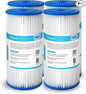 Membrane Solutions 20 Micron Pleated Water Filter Home 10"x4.5" Whole House Heavy Duty Sediment Replacement Cartridge Compatible with ECP10-1,ECP20-BB,R50-BBSA,FXHSC,CB1-SED10-BB (4 Pack)