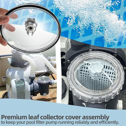 11480 Leaf Trap Cover Compatible with Intex SF60110 SF70110 26335EH 26339EH 26365EH 26367EH 26371EH 26373EH Pool Sand Filter Pump and Combo Parts, with 10460 Air Release Valve, 11232 10264 O-Rings