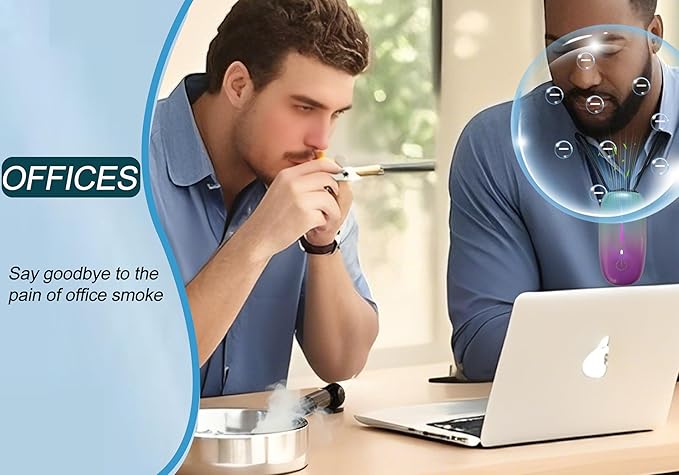 Portable Air Purifier, Vedawind Personal Air Purifier Necklace,Mini Size, High Gear Negative Ions Generator,Wearable for Travel, Airplane, Office, Outdoor, Home Rainbow