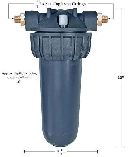 KleenWater Under Sink Water Hot Water Filtration System to Filter Chlorine, Chemicals, Hardness Scale and Sediment