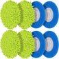 Magic Sponge Eraser Pads and Microfiber Chenilles Pads for Shark Steamer S7001 s7020 s7000amz s7000 s7001tgt s7201 s8201 S7005 s8001 Series Rotating Steam Scrubber,Scrub Sanitize at The Same