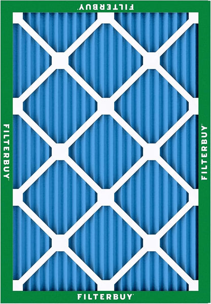 Filterbuy 24x28x1 Air Filter MERV 13 Optimal Smoke & Allergy Defense (6-Pack), Electrostatic Pleated HVAC AC Furnace Filters Replacement, Made in USA (Actual Size: 23.50 x 27.50 x 0.75)