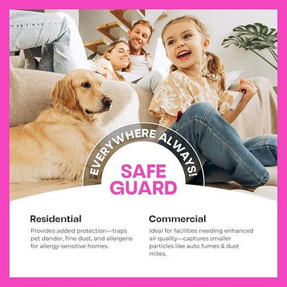 Simply 20x20x2 Air Filter, MERV 11, 12 Pack, Furnace Air Filter for HVAC (Actual Size: 19.5"x19.5"x0.75") DUST, Pet & Allergy Control