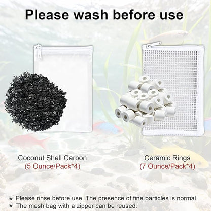 4 Set Complete Media Maintenance Kit Compatible with Seachem Tide 75-Gallon (300L) Filters for Large Aquariums