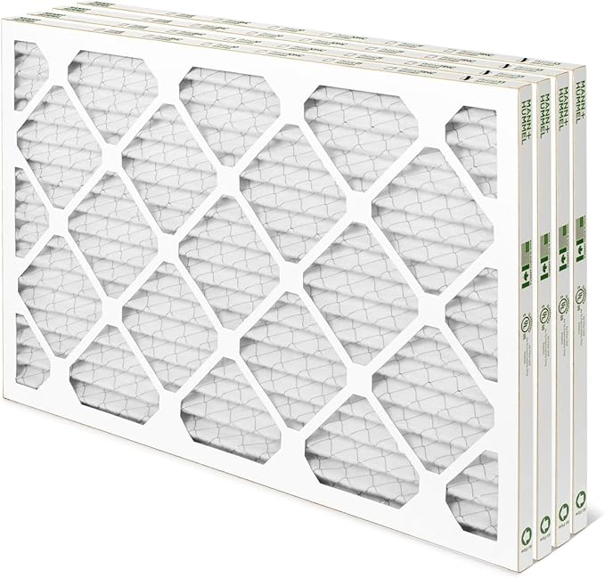 Mann+Hummel 16x25x1 MERV 8 Pleated HVAC AC Furnace Air Filters. 4 Pack. (Exact Size: 15.5 x 24.5 x 0.75 Inches)