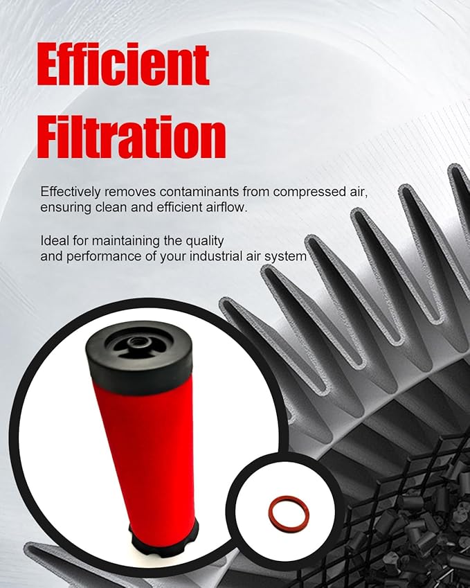 HAF-28 Compressed Air Coalescing Filter Element, OEM-Quality Replacement for DeVilbiss 2-Stage System (Pack of 1)