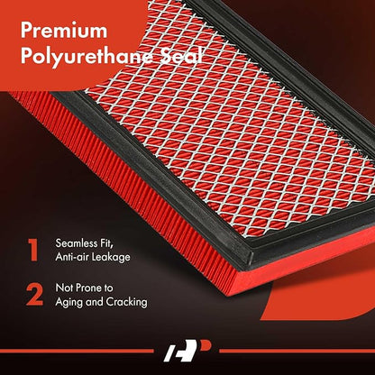 A-Premium High-performance, Pre-oiled Engine Air Filter Compatible with Infiniti, Nissan, Subaru, Saab - FX35, G35, QX4, 350Z, Altima, Maxima, Murano, Pathfinder, Sentra, Forester, Impreza, Legacy