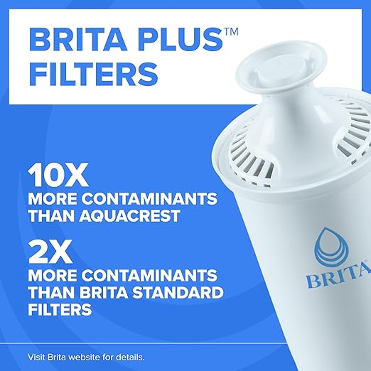 Brita UltraMax Large Water Dispenser with 1 BritaPlus Filter, 27 Cup, White (Package May Vary)