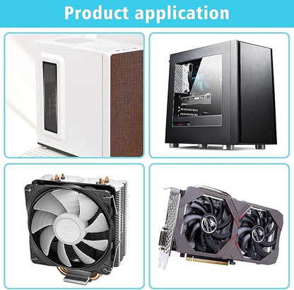 [4 Pack] 280x140mm PC Case Dust Mesh Filter, Magnetic Frame Computer Fan Dust Mesh PC Cooler Filter Dustproof PVC Cover Grills - Black