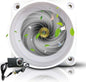 2 Inch Inline Duct Ventilation Fan HVAC Vent Blower 22 Cfm Quiet Ventilation Booster for Hydroponics Grow Tent Pet Room (Color : White, Size : Adjustable Speed)