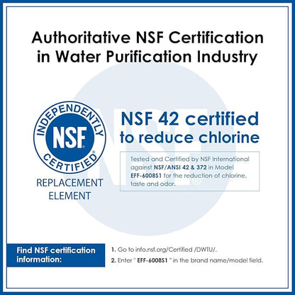 Waterdrop 4396841 Replacement for Everydrop® Filter 3, EDR3RXD1, 4396710, Kenmore® 46-9083, 46-9030, Refrigerator Water Filter,1 Filter