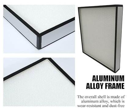 FFU H14 HEPA Filter Replacement, Laminar Flow Hood Filter Replacement Kit 1 Piece, Compatible with Laminar Flow Hood FFU 22.6” x 22.6”,100/ISO 5, H14 HEPA Flow Hood Filter