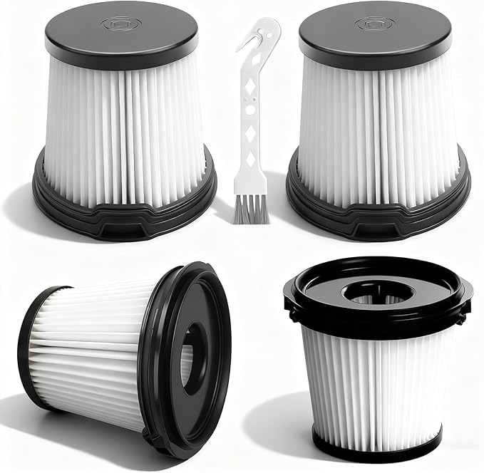 4-Pack IW3511 BU3521 Pre-Motor Filter for Shark Detect Pro Vacuum IW1111 IW1120 IW3511 and Clean & Empty Vacuum Cleaner BU3523 BU3521, for Shark Handheld Vacuum Filter Replacement