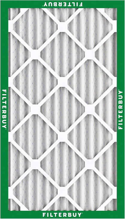 Filterbuy 13x21.5x2 Air Filter MERV 8 Essential Dust & Allergy Defense (2-Pack), Electrostatic Pleated HVAC AC Furnace Filters Replacement, Made in USA (Actual Size: 13.00 x 21.50 x 1.75)