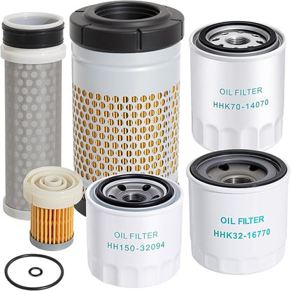 77700-05389 Kubota RTV Maintenance Filter Kit Compatible with Kubota RTV-X1140 RTV-X1100C RTV-X1120D Utility Vehicle Replaces HH150-32094 6A320-59930 HHK70-14070 1G319-11210 HHK32-16770