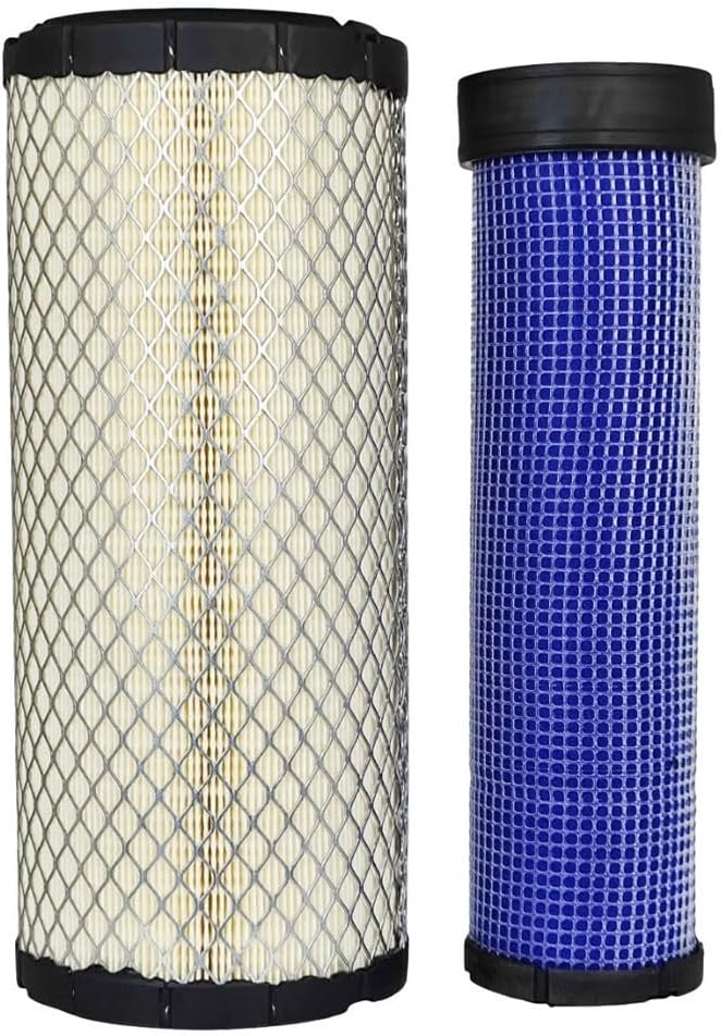 Air Filter Kit for Kubota-M5700 MX5000 MX5100 M4900 M5400, Fits R2401-42280 R1401-42270, Waterproof Treatment, Blocks 5-Micron Particles, Sealing Ring Interface, Leak-Proof Installation