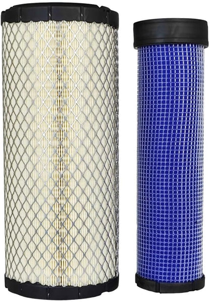 Air Filter Kit for Kubota-M5700 MX5000 MX5100 M4900 M5400, Fits R2401-42280 R1401-42270, Waterproof Treatment, Blocks 5-Micron Particles, Sealing Ring Interface, Leak-Proof Installation