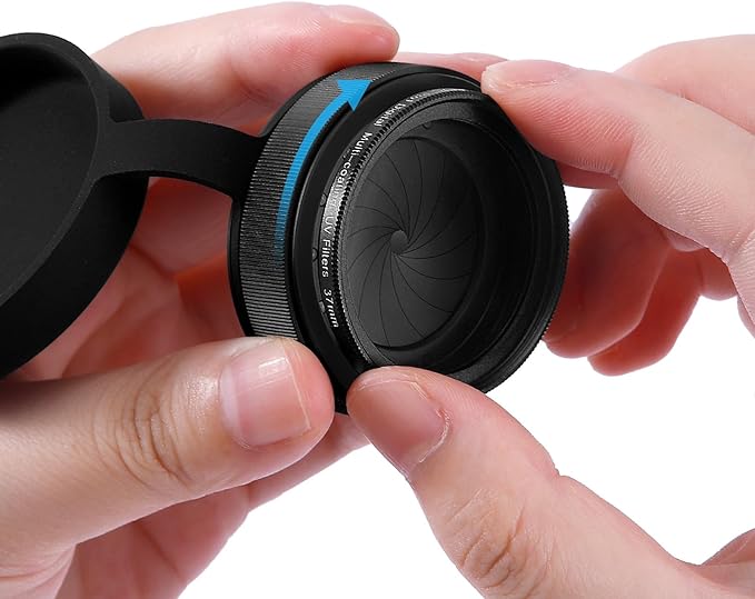 Adjustable Iris Aperture Diaphragm Filter Pack M30 to M37 Iris Aperture Diaphragm Adapter Optical Diaphragm 1.5-26mm Lens Module Adapter Ring PVS-14 PVS 14