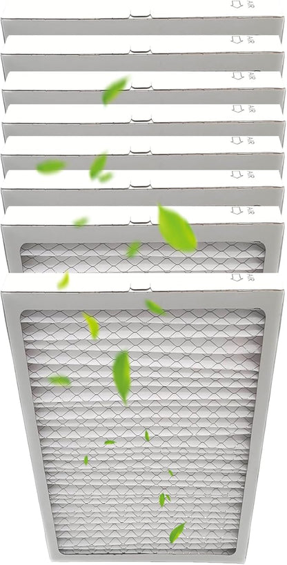 8-Pack 14x 17.5 x 1.75 MERV 13 Dehumidifier Replacement Filter, Compatible with Santa Fe Advance90, Advance120, Advance100, Ultra98H,Honey-Well DR90 & DR120 Dehumidifiers，Easy to Install