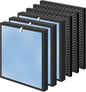 HSP001 True HEPA Filter Replacements for Hathaspace Air Purifier Filters HSP001,4 in 2 H13 True HEPA Filter with Activated Carbon Pre-Filter,3 Pack